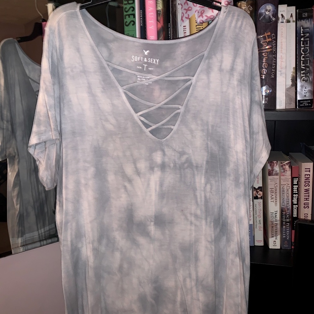 Blue American Eagle soft and sexy top